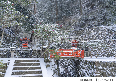 冬の鞍馬寺参道　双福苑 122720244