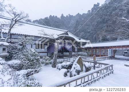 冬の鞍馬寺　金剛寿命院　瑞風庭 122720283