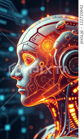 科学の力、テクノロジーを象徴するイラスト 122720642