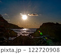 海に沈む夕日 122720908