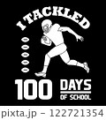 I Tackled 100 days of school. 100 days school T-shirt design 122721354