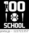 100 days of school Design. T-shirt design 100 days of school 122721357