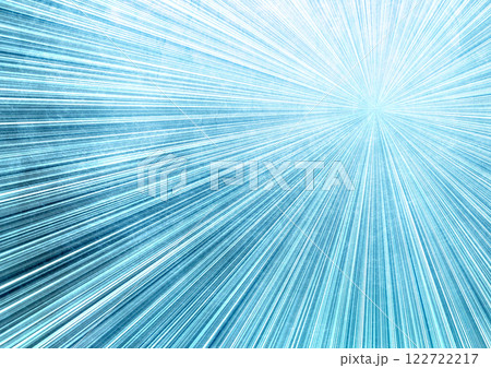 青緑の放射状の線 光の筋(背景素材) 明るい 青緑の放射状の線 光の筋(背景素材) 明るい 122722217