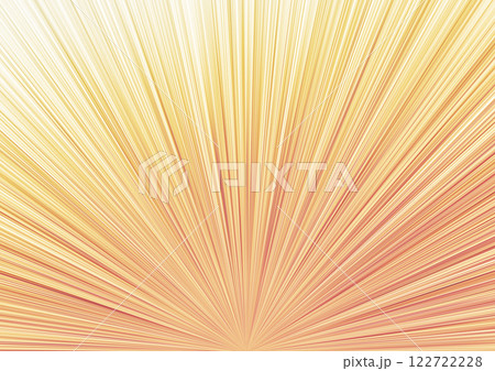 赤黄色の放射状の線 光の筋(背景素材) 明るい 赤黄色の放射状の線 光の筋(背景素材) 明るい 122722228
