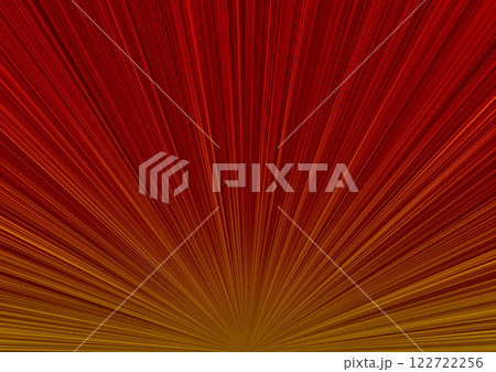 赤い放射状の線 光の筋(背景素材) 暗め 下 赤い放射状の線 光の筋(背景素材) 暗め 下 122722256