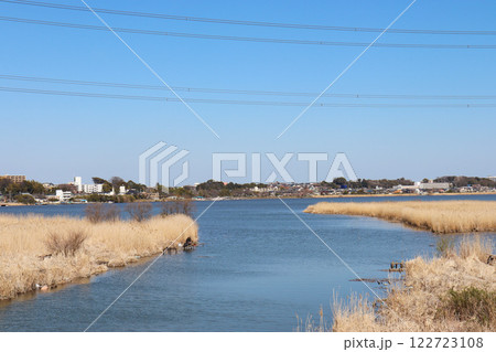 大津川河口と手賀沼（千葉県柏市） 122723108