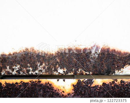 Rust Iron Texture Metal Background Rusty Copper Steel Brown Grunge Orange Wall Floor Sheet Black White Paint Plate Stain rustic Pattern Vintage Backdrop Frame Template Product Rough Industrial Dark. 122723375