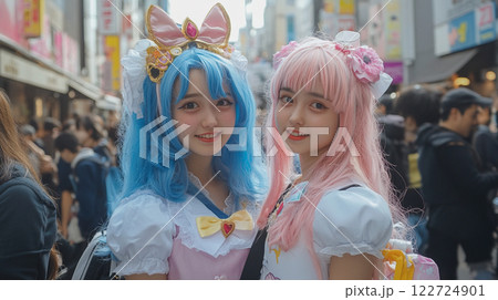 コスプレ少女二人 122724901