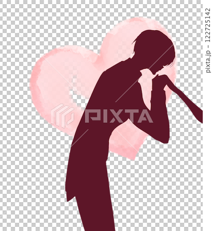 手の甲にキスする王子様 影絵 手の甲にキスする王子様 影絵 122725142