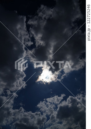 太陽を背にした逆光の雲 太陽を背にした逆光の雲 122725246