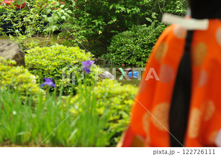 京都　城南宮　曲水の宴　羽觴 122726111