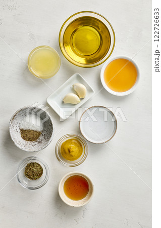 various salad dressing ingredients 122726633