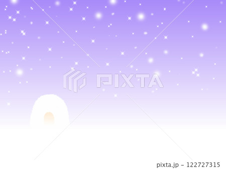 かまくらと雪(キラキラ多め) 122727315