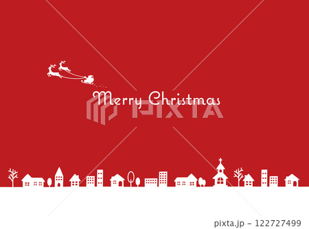 クリスマスのかわいい街並み 122727499