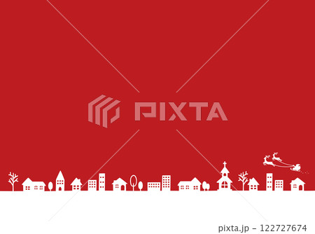 クリスマスのかわいい街並み 122727674