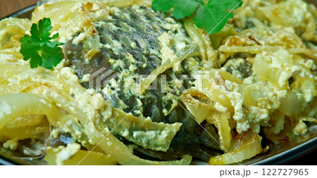 Baked Carp Old-Russian Style 122727965