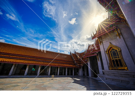 Marble Temple (Wat Benchamabophit) Wat Benchamabophit is one of the most popular places in Bangkok, Thailand, which is visited by tourists. 122729355