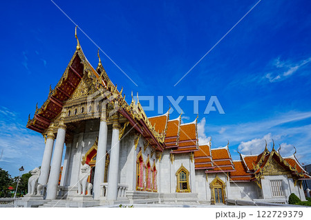 Marble Temple (Wat Benchamabophit) Wat Benchamabophit is one of the most popular places in Bangkok, Thailand, which is visited by tourists. Marble Temple (Wat Benchamabophit) Wat Benchamabophit is one of the most popular places in Bangkok, Thailand, which is visited by tourists. 122729379