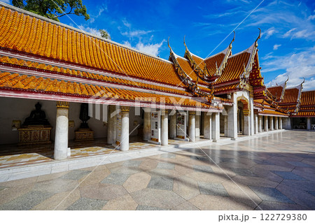 Marble Temple (Wat Benchamabophit) Wat Benchamabophit is one of the most popular places in Bangkok, Thailand, which is visited by tourists. Marble Temple (Wat Benchamabophit) Wat Benchamabophit is one of the most popular places in Bangkok, Thailand, which is visited by tourists. 122729380