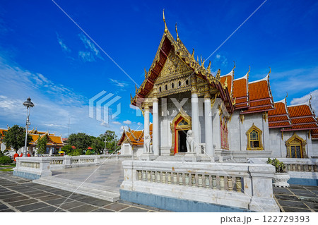 Marble Temple (Wat Benchamabophit) Wat Benchamabophit is one of the most popular places in Bangkok, Thailand, which is visited by tourists. 122729393