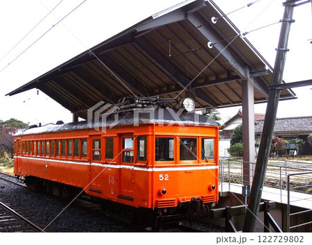 一畑電鉄の風景　出雲大社前駅（デハニ52型） 122729802