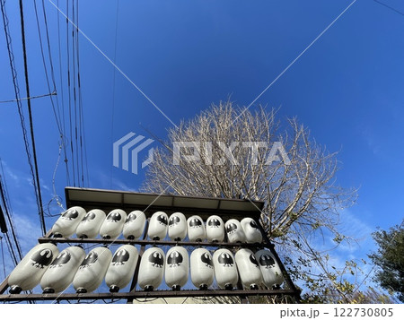 八咫烏の提灯が並ぶ川越熊野神社 八咫烏の提灯が並ぶ川越熊野神社 122730805