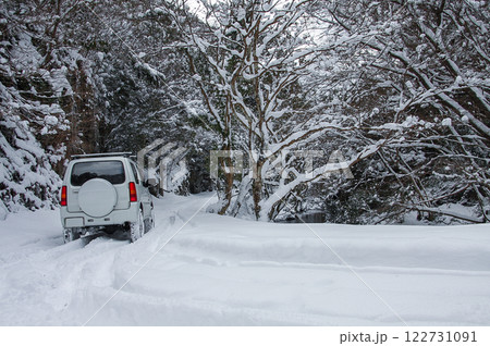 雪の中を走る車・・8 雪の中を走る車・・8 122731091