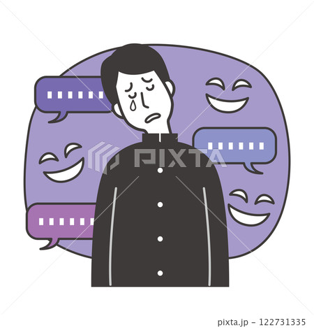 落ち込む男子学生 122731335