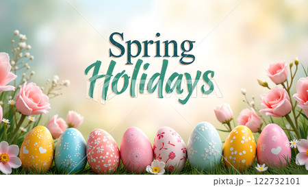 spring holiday egg background spring holiday egg background 122732101