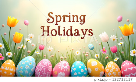spring holiday egg background spring holiday egg background 122732117