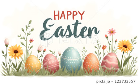 happy easter egg spring background happy easter egg spring background 122732357