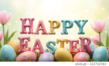 happy easter egg spring background happy easter egg spring background 122732363