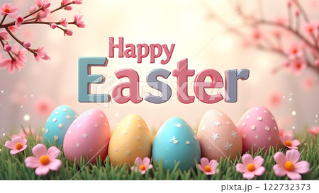 happy easter egg spring background happy easter egg spring background 122732373
