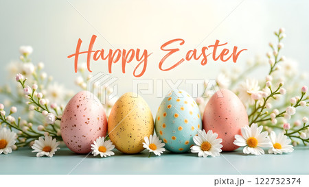 happy easter egg spring background happy easter egg spring background 122732374