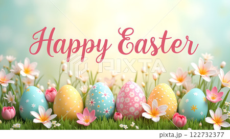happy easter egg spring background happy easter egg spring background 122732377