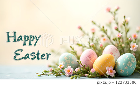 happy easter egg spring background happy easter egg spring background 122732380