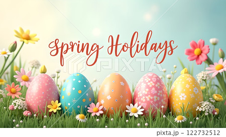happy holiday easter egg spring background happy holiday easter egg spring background 122732512