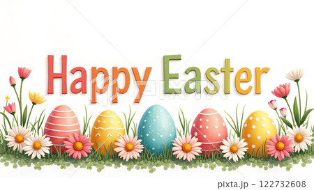 happy easter egg spring holiday background happy easter egg spring holiday background 122732608