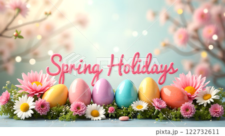 happy easter egg spring holiday background happy easter egg spring holiday background 122732611