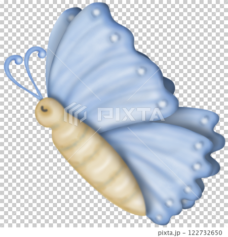 Cute butterflies kids cartoon collection. hand drawn pastel Color insect clipart. Cute butterflies kids cartoon collection. hand drawn pastel Color insect clipart. 122732650
