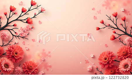 chinese new year lunar red background 122732820