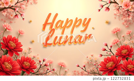 chinese new year lunar red background 122732831