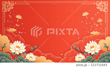 chinese new year lunar red background 122732843