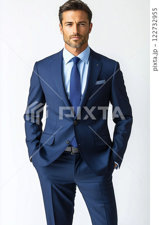 スーツ姿の外国人の男性ビジネスマン スーツ姿の外国人の男性ビジネスマン 122732955