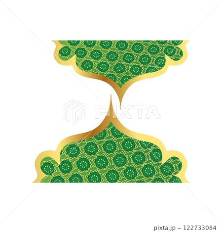 Islamic background border frame  free vector illustration 122733084