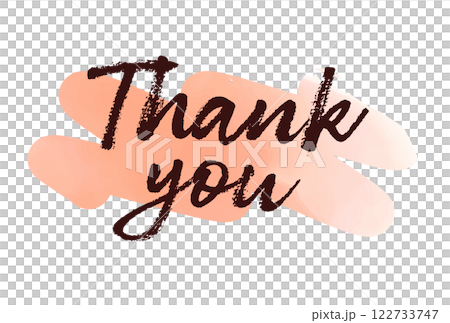 Thank you watercolor illustration 122733747