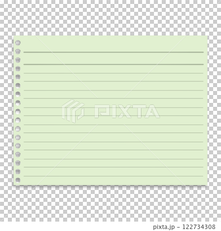 Loose-leaf style ticker board (green) 122734308