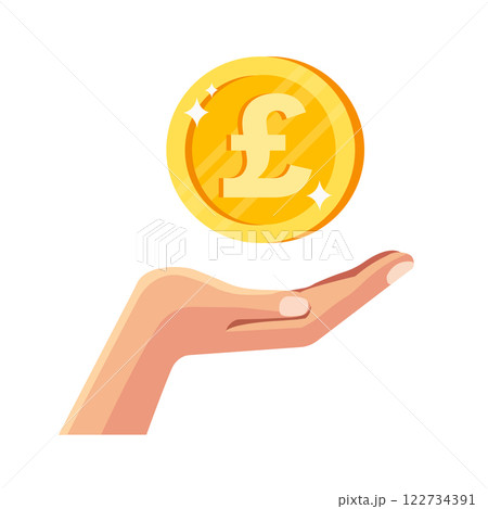 Coin floating above hand symbolizes financial growth and wealth management strategies Coin floating above hand symbolizes financial growth and wealth management strategies 122734391