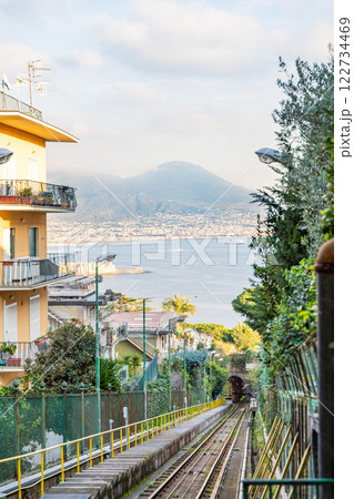 Funicolare Mergellina Cable Car in Naples 122734469