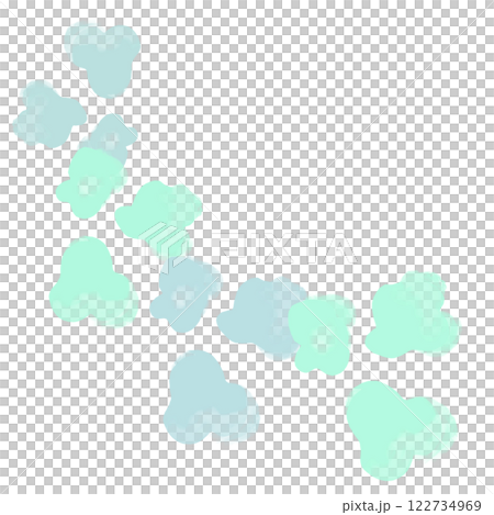 vector illustration of heart and cloud 122734969